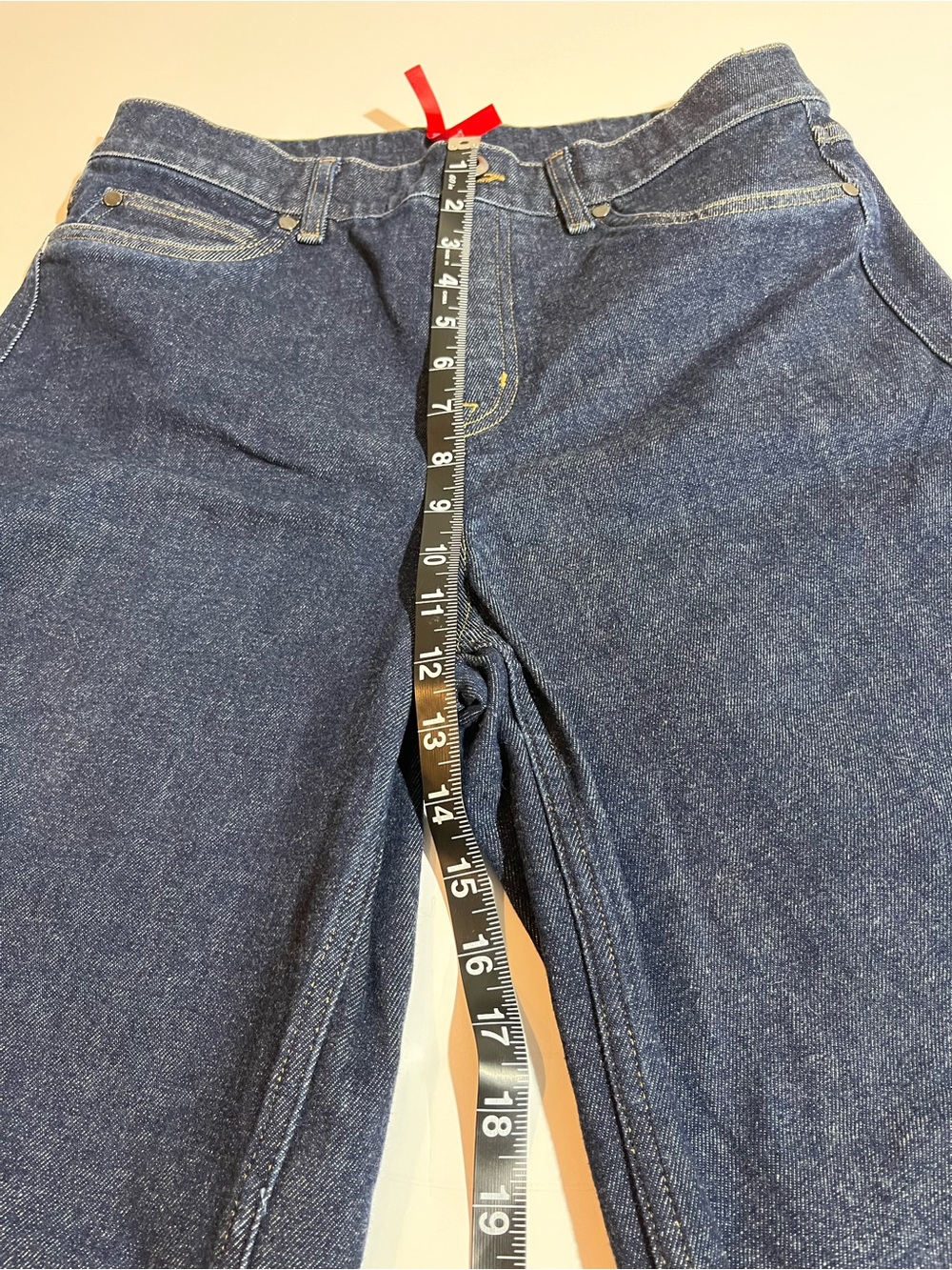 Spanx Wide Leg Jeans Women Large Indigo Dark Wash Pull On Stretch 20547R Boho - Picture 8 of 12